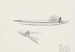 019 Peru - piroga monossile fluviale - da modello Museo Latran 
