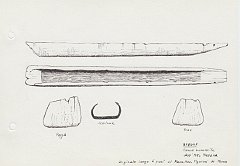 038 Brasile - canoa monossile dell'Alto Parana' - originale lungo 6 passi al Museo Pigorini di Roma 