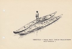 118 Venezuela - canoe degli Indios Maquiritares sull'Orinoco 