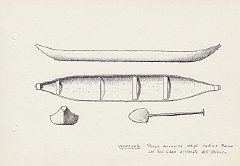 127 Venezuela - piroga monoxila degli Indios Piaroa sul Rio Cuao affluente dell'Orinoco 