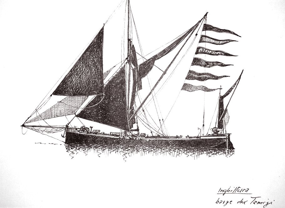 Inghilterra - Barge del Tamigi