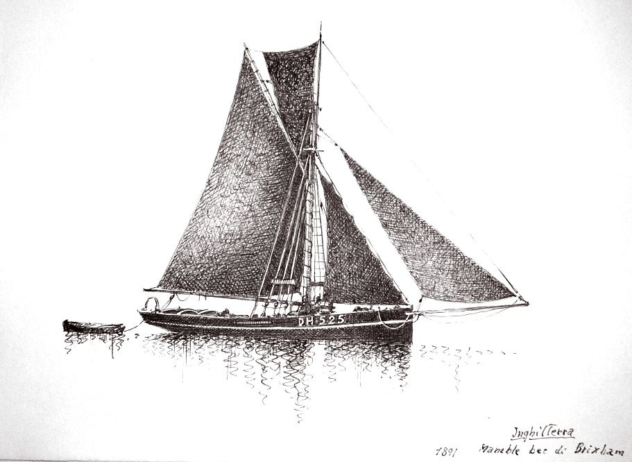 Inghilterra - Mamble (??) be(?) di Brixham, 1891