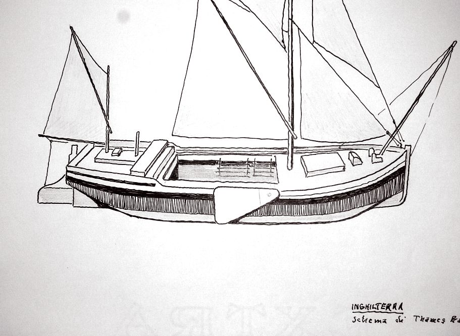 Inghilterra - schema di Thames Barge