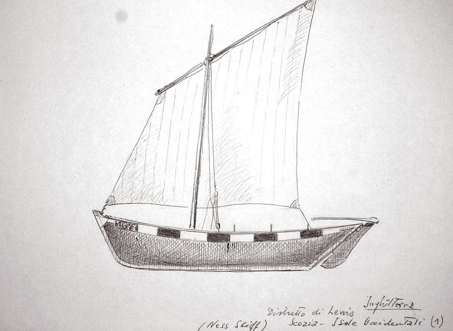 Inghilterra - Distretto di Lewis - Scozia - Isole Occidentali (Ness Skiff)