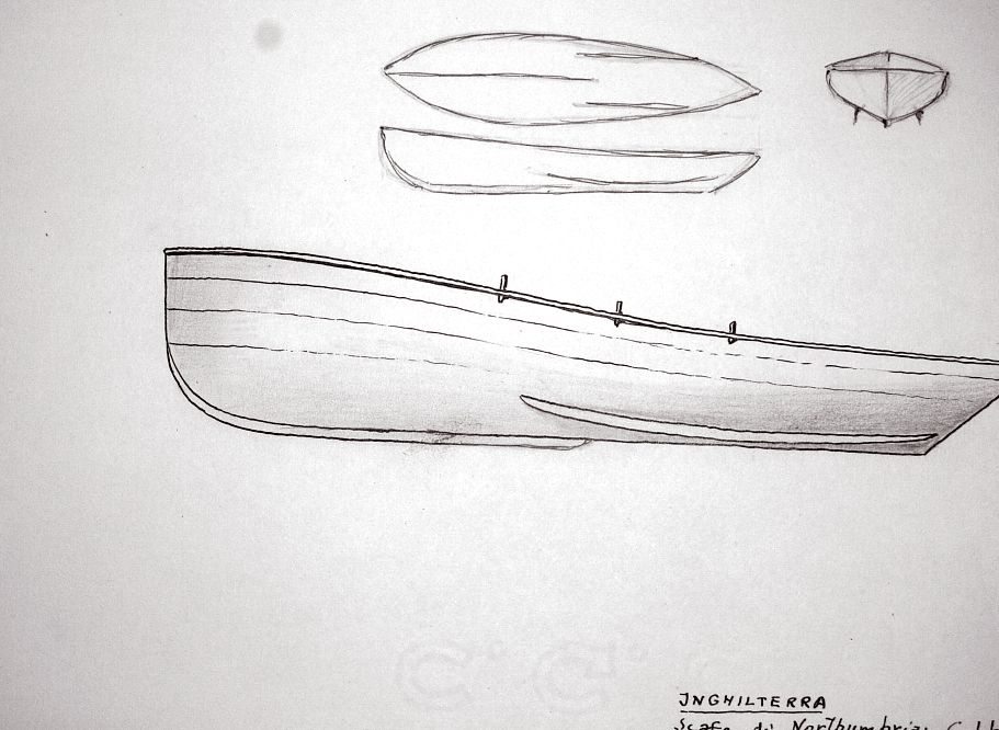 Inghilterra - scafo di Northumbrian Coble