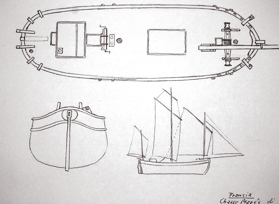 Francia - chasse marée di Nantes, 1844