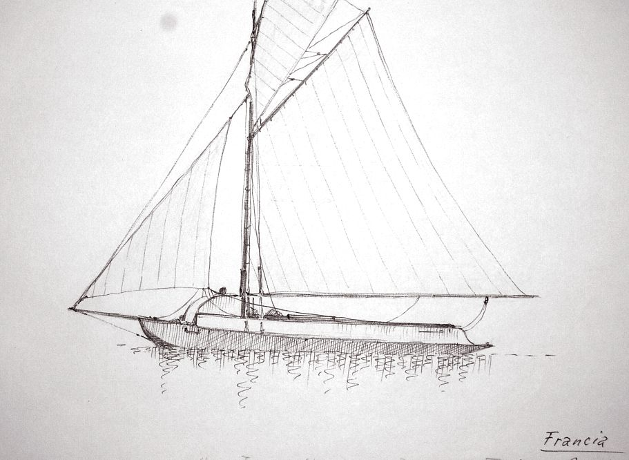 Francia - bac d'Arcachon - attrezzatura velica maggiorata per regata