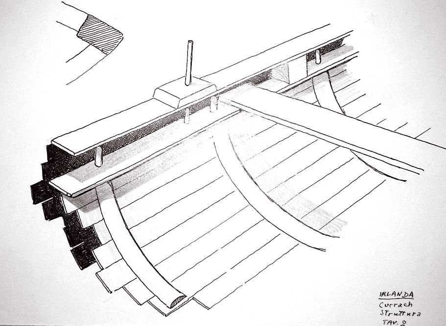 Irlanda - currach - struttura