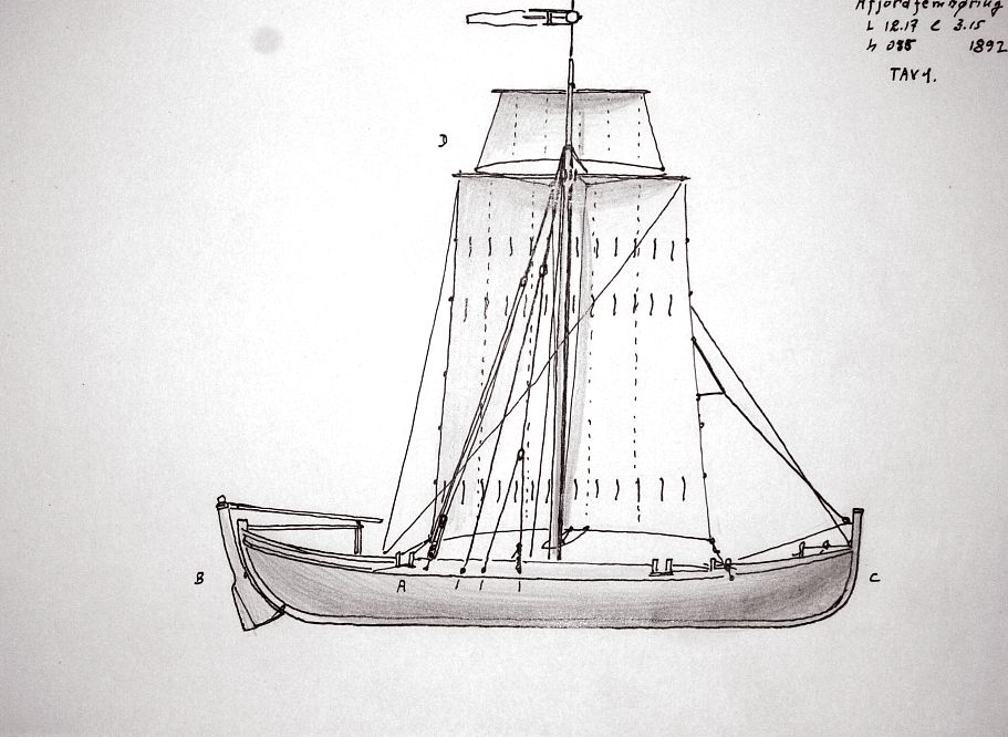 Norvegia - Afiordfemboring, 1892 - L 12,17 m  l 3,15 m  h 0,55