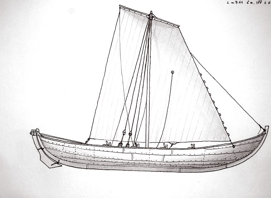 Norvegia - Nordmorsbaten - Firroring - L 7,64 m  l 1,87 m  h 0,66
