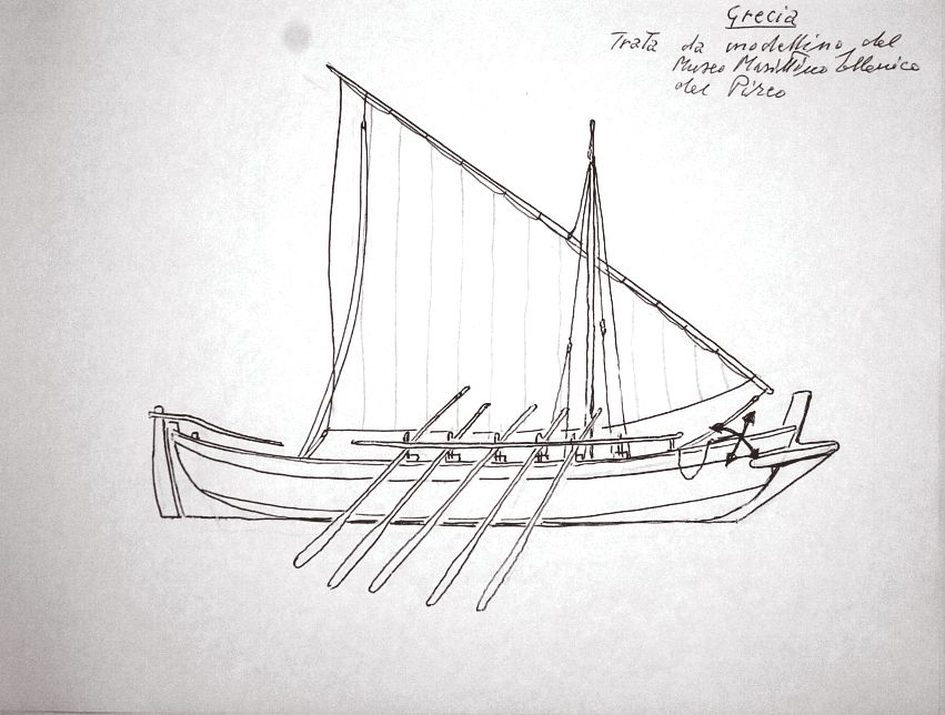 Grecia - trata - da modellino del Museo Marittimo Ellenico del Pireo