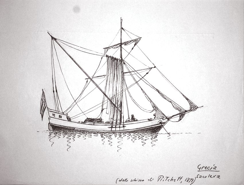Grecia - sacoleva - dallo schizzo di Pritchett, 1899