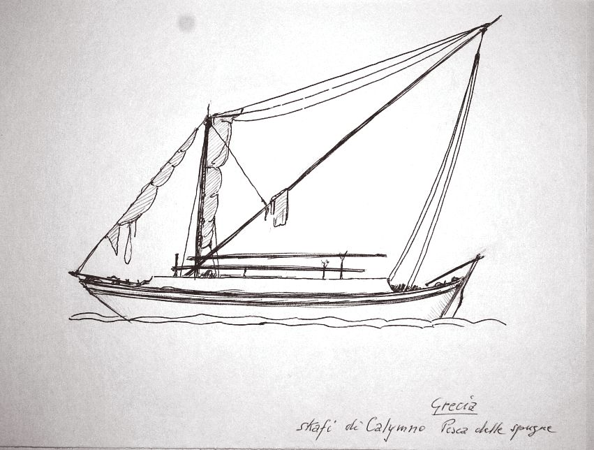 Grecia - skafi di Calymno - pesca delle spugne