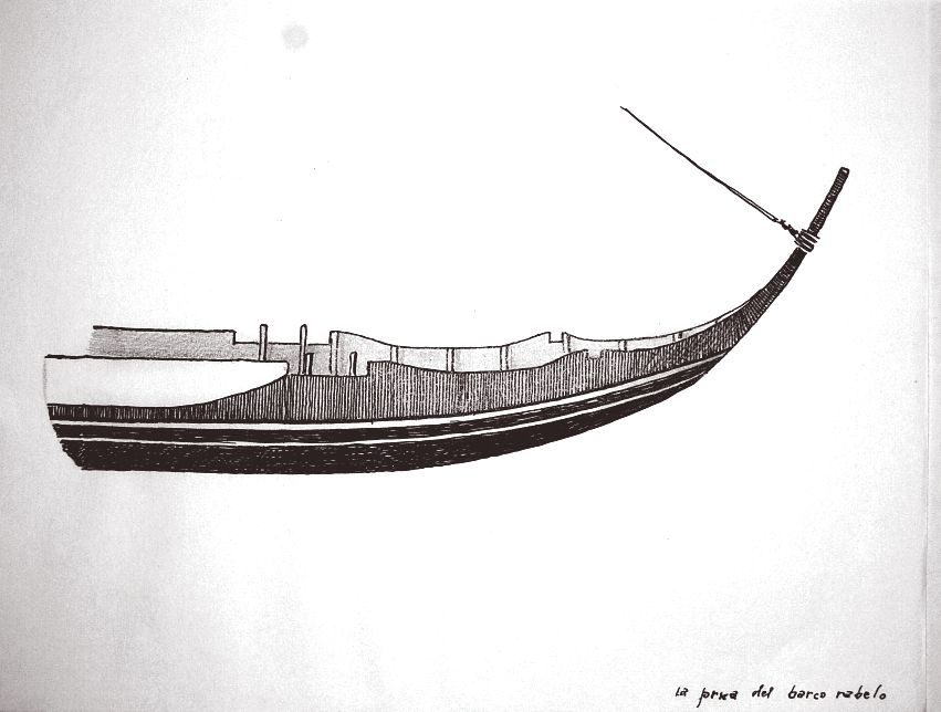 Prua del barco rabelo