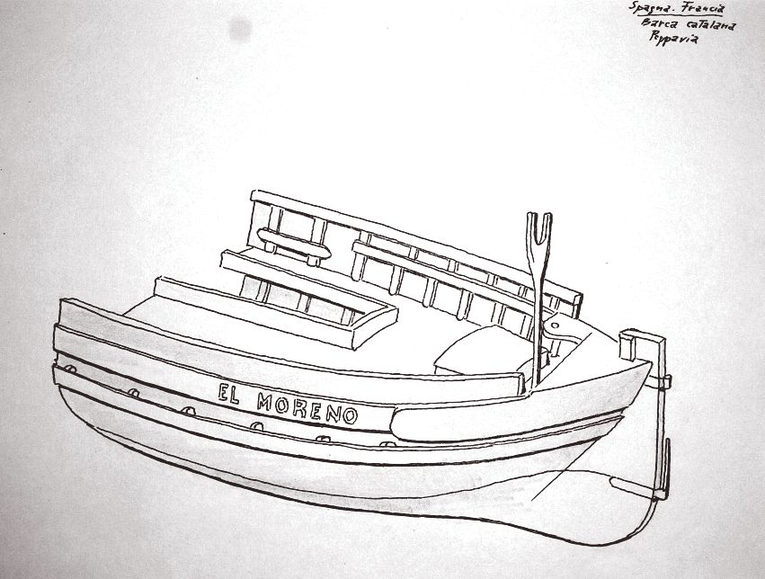Spagna - Francia - barca catalana - poppavia