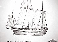  Inghilterra - Lugger dello Yorkshire - da modellino del Science Museum - South Kensington Londra