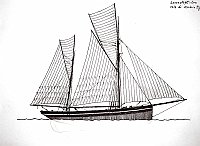  Inghilterra - Smack a Ketch - Lowestoft - con vele di vecchio tipo