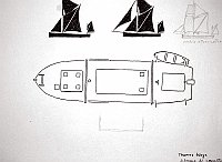  Thames Barge - schema di coperta