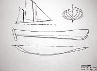  Inghilterra - schema di Yorkshire coble del tipo 