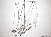  Francia - chaland della Loira - manovre correnti della vela