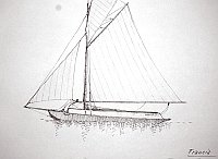  Francia - bac d'Arcachon - attrezzatura velica maggiorata per regata