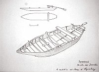 Germania - chiatta del Danubio - da modellino del Museo di Regenburg
