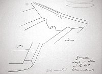  Germania - dettaglio di Kahn di Rostock - Baltico meridionale - fondo monossile? - prua - interno