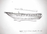  Irlanda - currach di forma allungata, a due remi