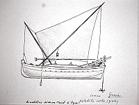  Grecia - Lemno - gialadiki varka (giala) - da modellino del Museo Marittimo di Symi