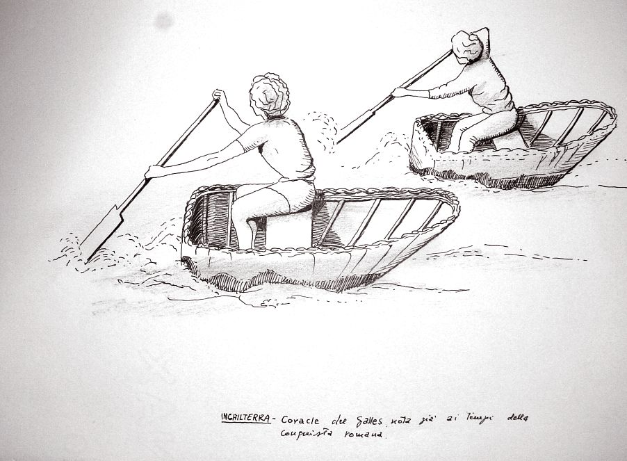 Inghilterra - coracle del Galles, nota già ai tempi della conquista romana