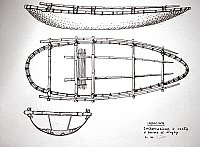  Indocina - imbarcazione a cesta a forma di dinghy. L m 3,70