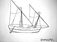  Prima nave di Contarina (sec. XIV) - ricostruzione Bonino