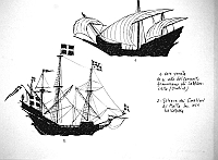  1 - nave veneta da ex voto del Convento francescano di Sabbioncello 

2 - galeone dei Cavalieri di Malta del Sec. XVII - La Valletta