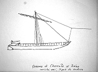  Gabarra di Charente al traino - carichi vari, legna da ardere