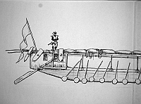  Malesia - imbarcazione pirata illanum a 20 pagaiatori e a vela con colubrina (prima parte)