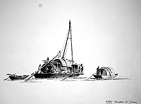  Cina - sampan sul fiume Kwangsi a Kweilin
