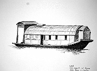  Cina - casa flottante sul Fiume delle Perle a Canton