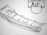  Giunca cinese - da un modellino (tav.3) - veduta d'insieme e sezione a poppavia