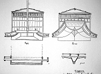  Giappone - battello per il trasporto di passeggeri a Kyoto, 1868