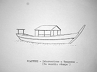  Giappone - imbarcazione a Tempozan, da vecchia stampa