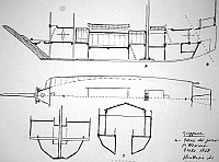  Giappone - galera del principe Wasima, Osaka 1868, struttura di massima