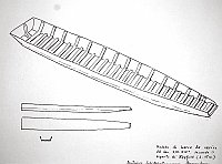  Modello di barca da carico del Sec. XIII - XIV secondo il reperto di Krefeld (L 15 m). Deutsches Schiffahrtsmuseum Bremehaven