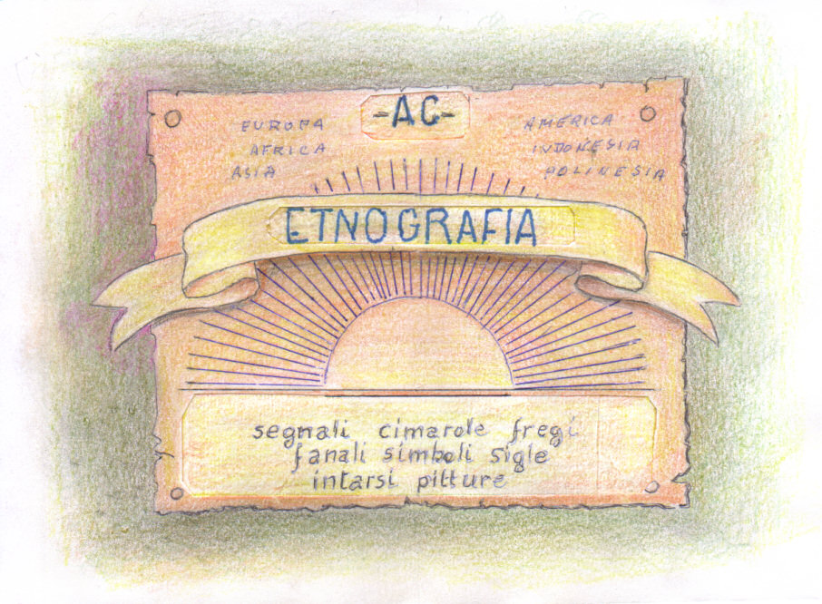 Etnografia: segnali, cimarole, fregi, fanali, simboli, sigle, intarsi, pitture