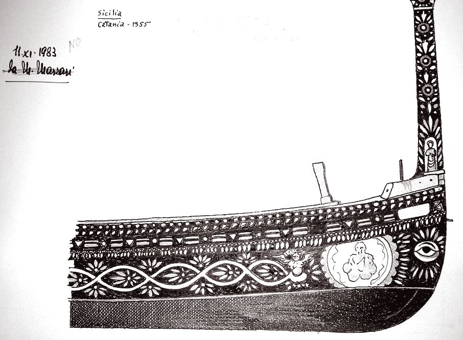 Sicilia - varca i conzu - regione orientale catanese, 1955