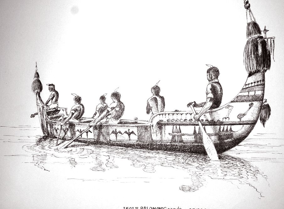 Isole Salomone - grande canoa