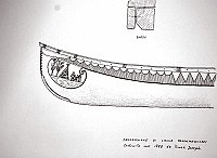  Decorazione di canoa Passamaquoddy costruita nel 1898 da Tomah Joseph