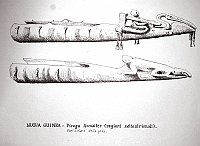  Nuova Guinea - piroga Asmatter (regioni settentrionali) - particolare della prua
