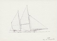 135 USA - Baia di Chesapeake - log canoe 