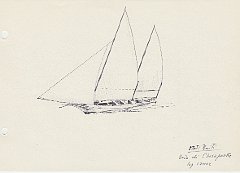 137 Stati Uniti - Baia di Chesapeake - log canoe 