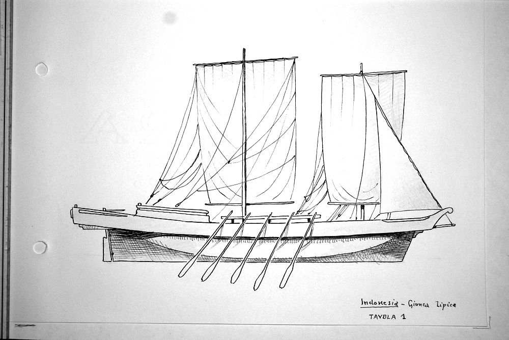Indonesia - giunca tipica - tav.1